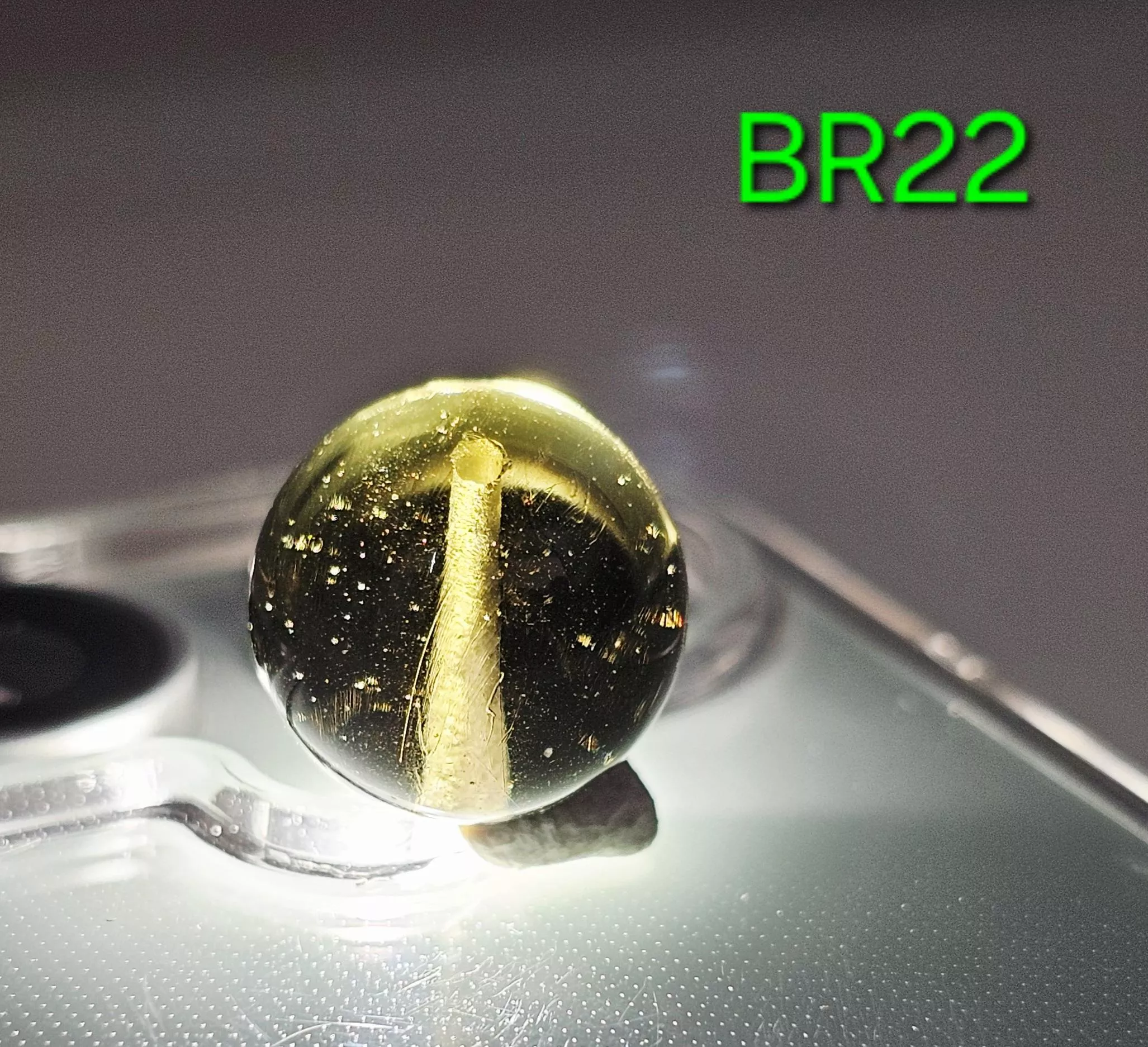 [BR22][12mm隕石圓珠] [捷克產地直銷 保證真品]  2.19g 招財、避邪、好運到