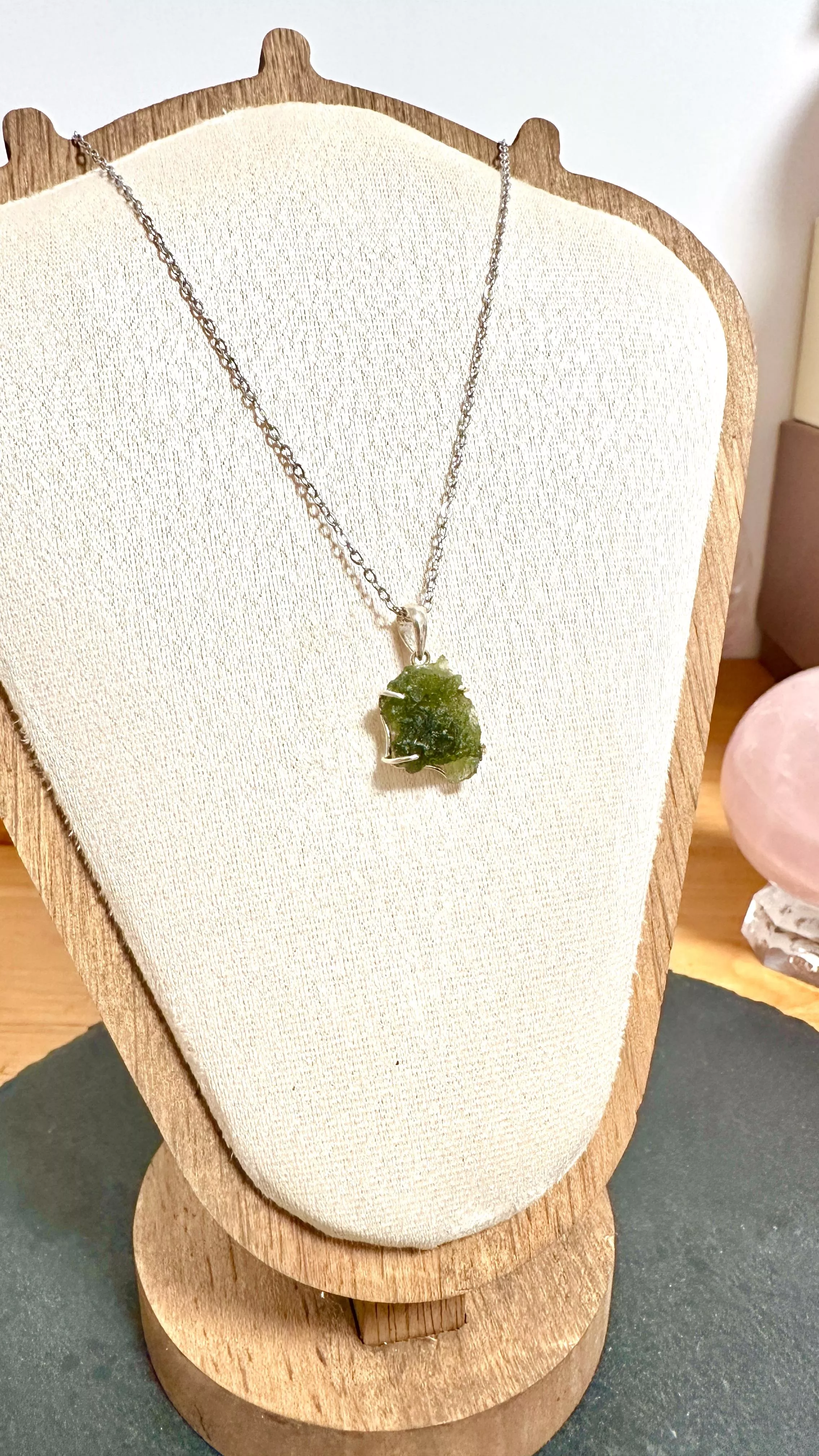 [I324] [捷克隕石 產地直銷] 捷克隕石原礦爪鑲墜 招財 避邪 好運到 100%保證真品