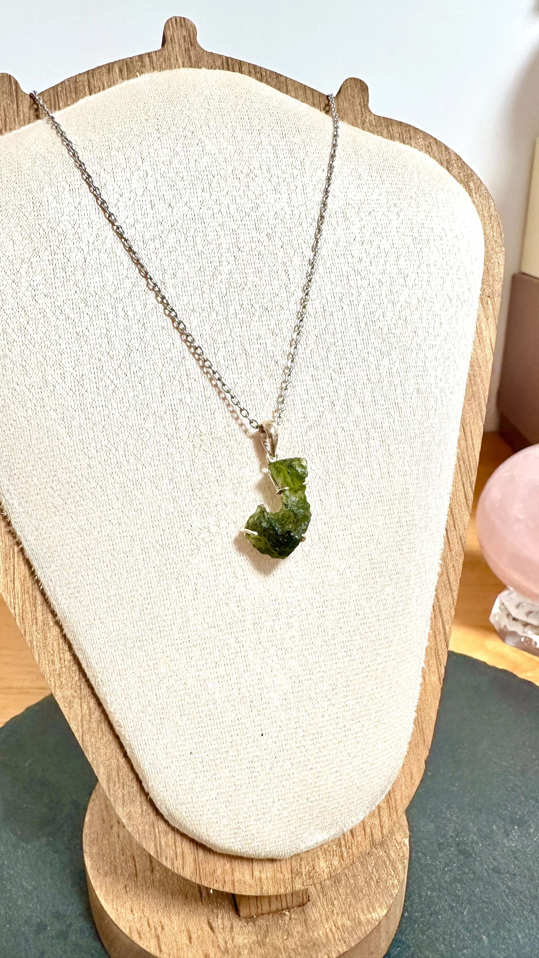 [I325] [捷克隕石 產地直銷] 捷克隕石原礦爪鑲墜 招財 避邪 好運到 100%保證真品