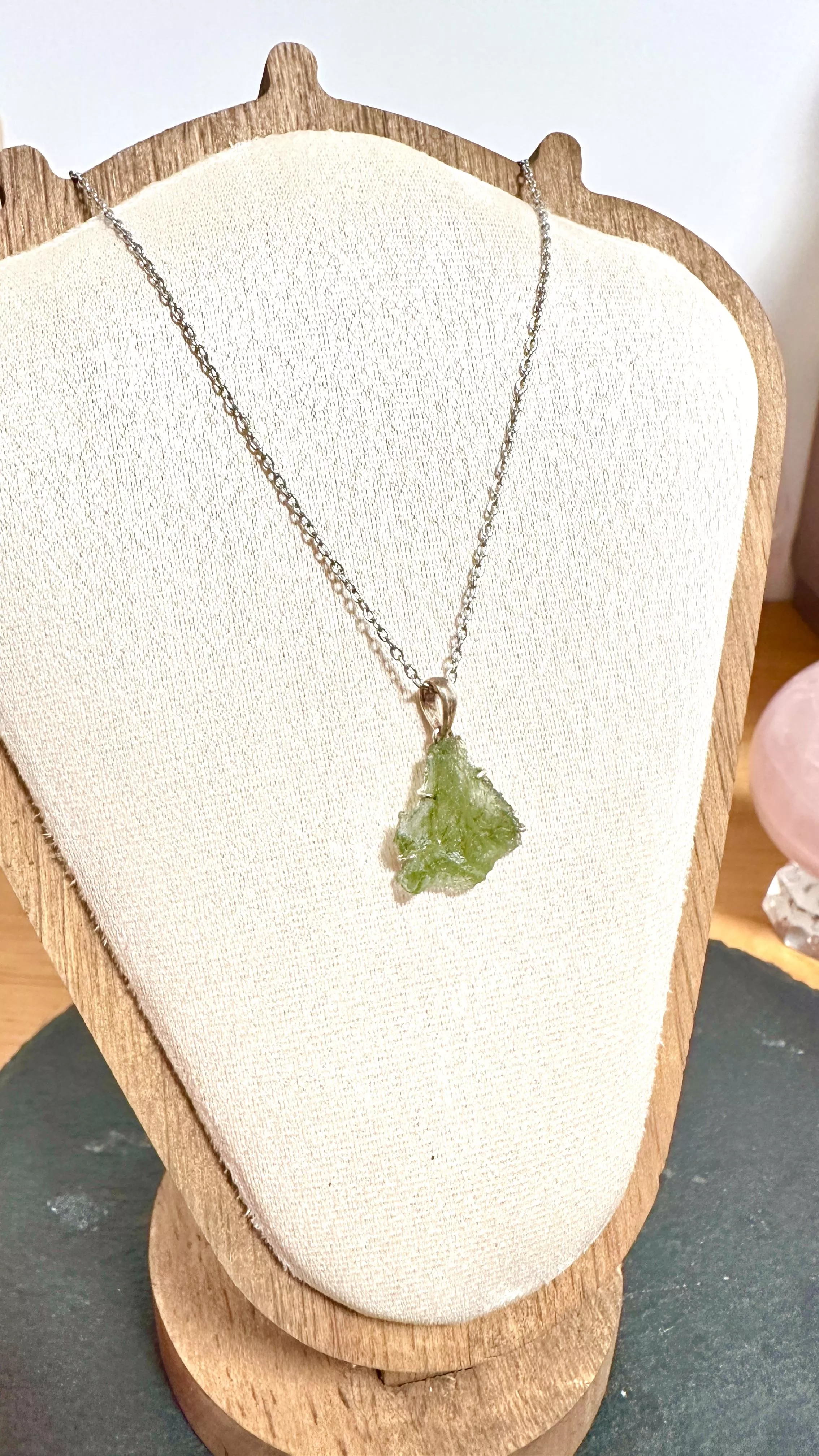 [I333] [捷克隕石 產地直銷] 捷克隕石原礦爪鑲墜 招財 避邪 好運到 100%保證真品