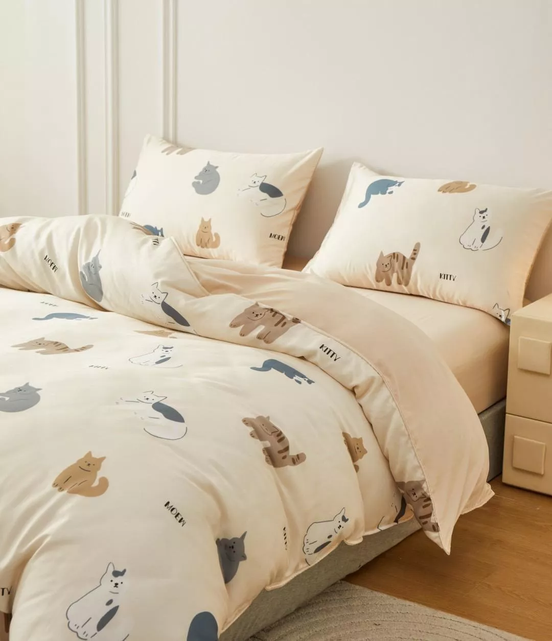 60支天絲貓咪樂園四件組(單人/雙人/加大/特大)