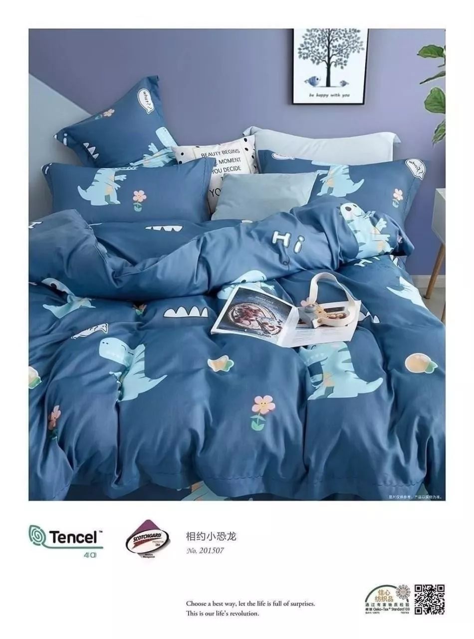 50%天絲三件組-淘氣小恐龍