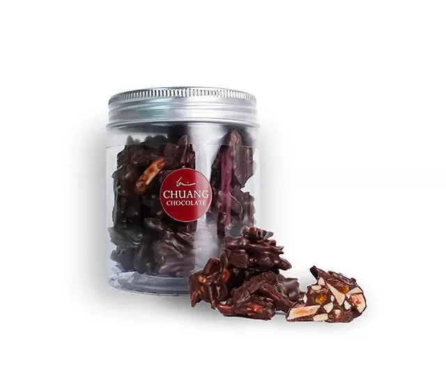 香橙杏仁黑巧克力脆岩