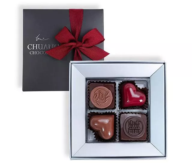 專屬客製＞LOGO夾心巧克力/4入【30盒起訂】