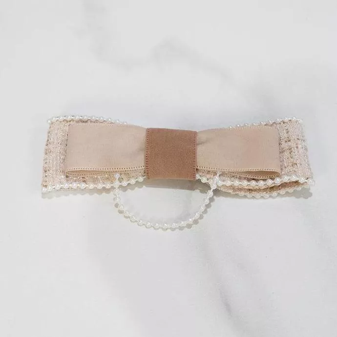 「短絨珍珠奶茶」 手作髮夾小香風 手作商品 手作髮飾 #茉紡工作坊