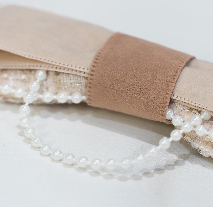 「短絨珍珠奶茶」 手作髮夾小香風 手作商品 手作髮飾 #茉紡工作坊