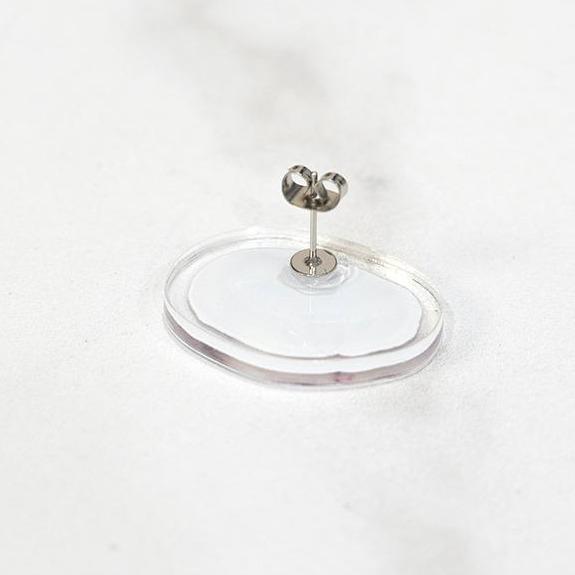 「趴趴倉鼠」 壓克力 醫療鋼耳釘 手作原創 手作商品 手作耳環 #茉紡工作坊