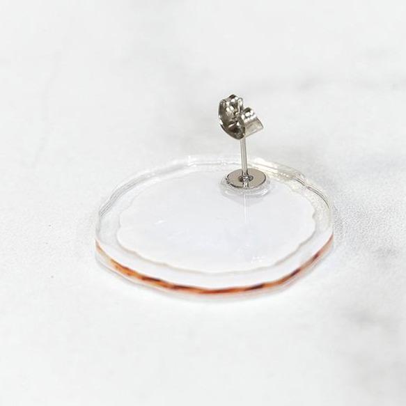 「曲奇餅」 壓克力 醫療鋼耳釘 手作原創 手作商品 手作耳環 #茉紡工作坊