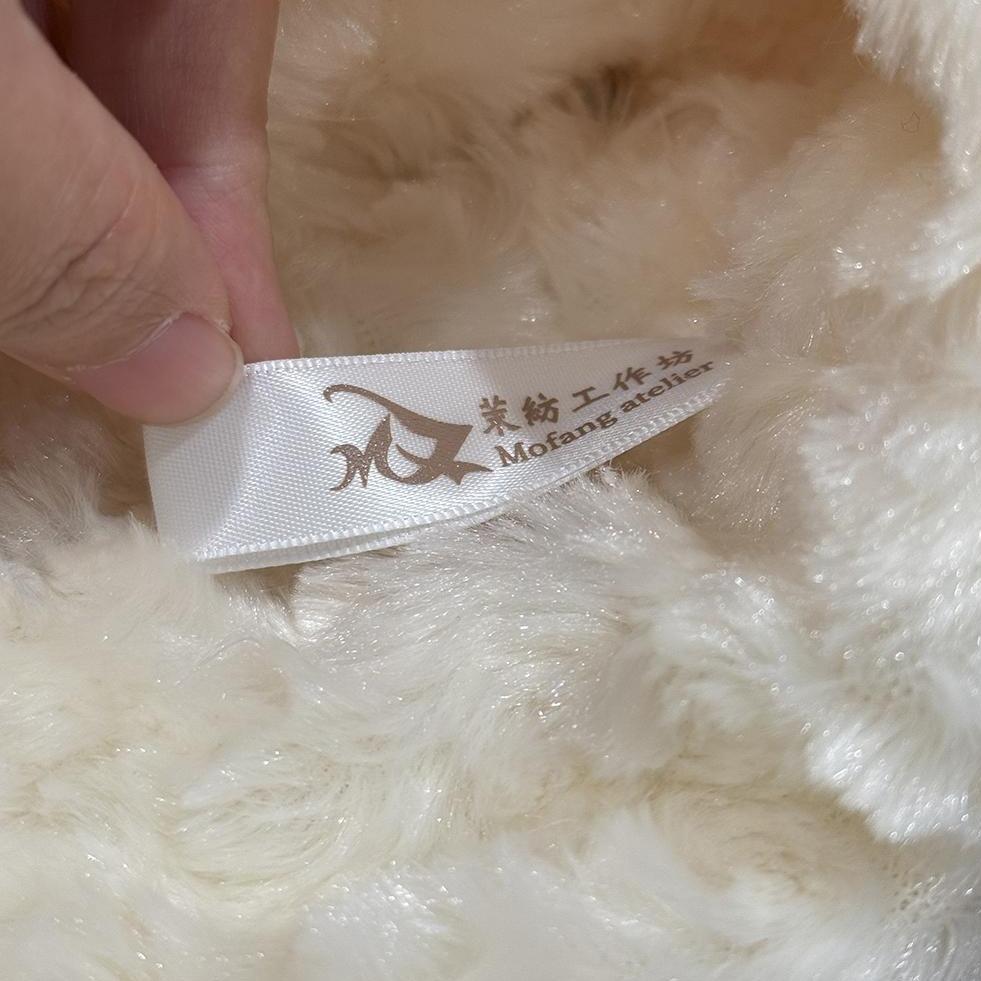柔軟保暖玫瑰毛圍脖 保暖 #茉紡工作坊