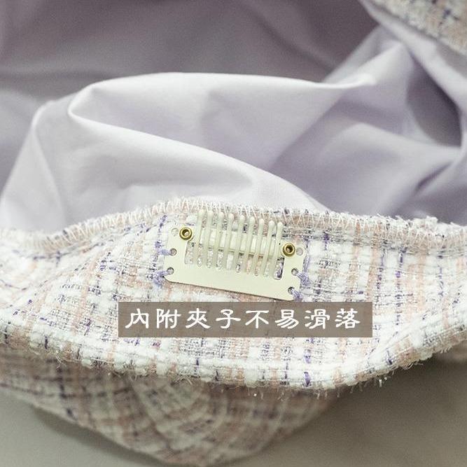 「經典白金」 小香風 手工貝蕾帽 貝雷帽