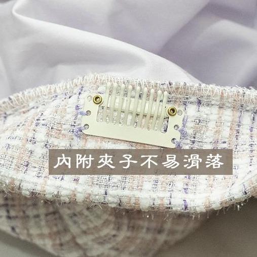 「水藍」小香風 手工貝蕾帽 貝雷帽