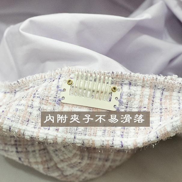「粉橙」小香風 手工貝蕾帽 貝雷帽