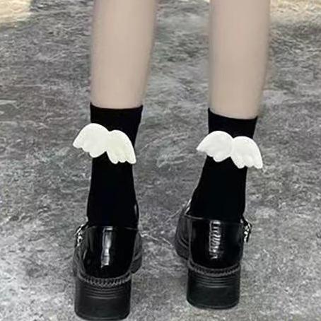 可愛翅膀襪子 短襪 造型襪 #茉紡工作坊