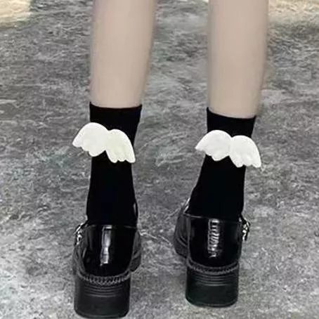 可愛翅膀襪子 短襪 造型襪 #茉紡工作坊