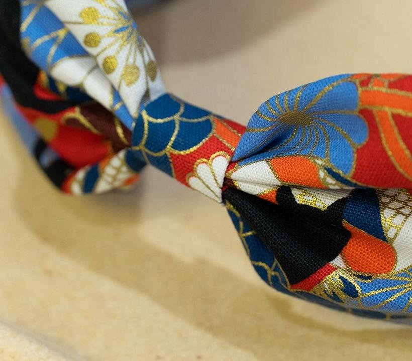 「穿梭黑貓」手工髮帶  #茉紡工作坊