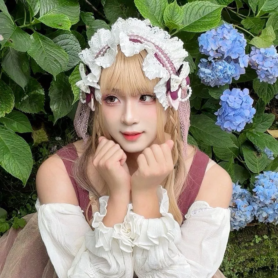 暮莓絲語｜緞帶與蕾絲交織的髮飾組