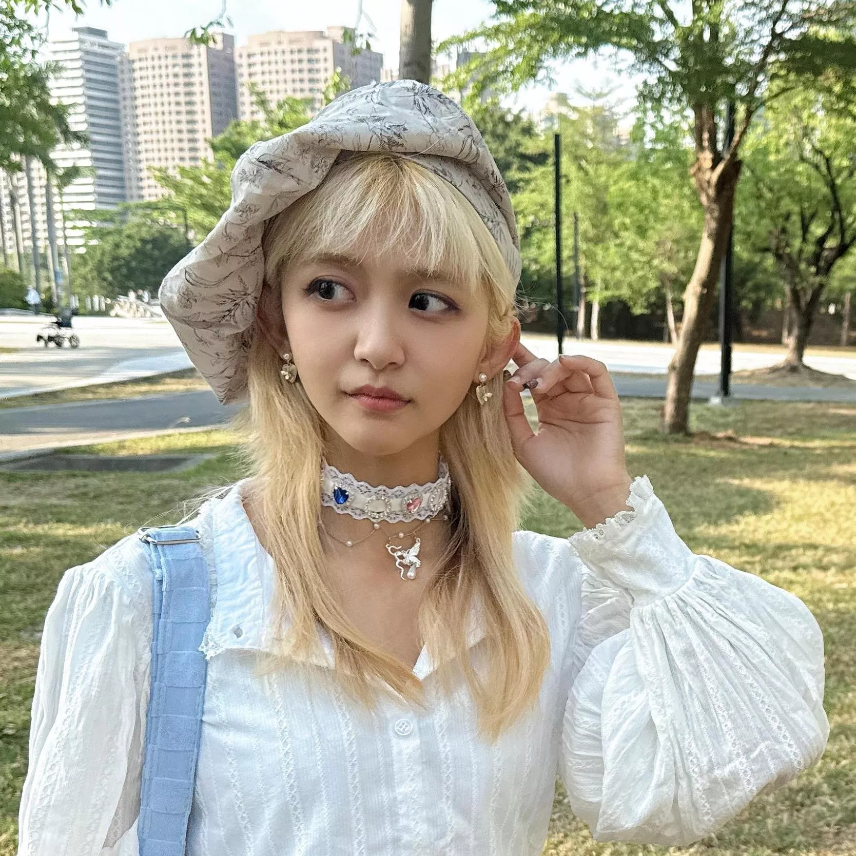 「浮夢花海-奶茶」日本進口純棉布料hokkoh 手工貝蕾帽 貝雷帽