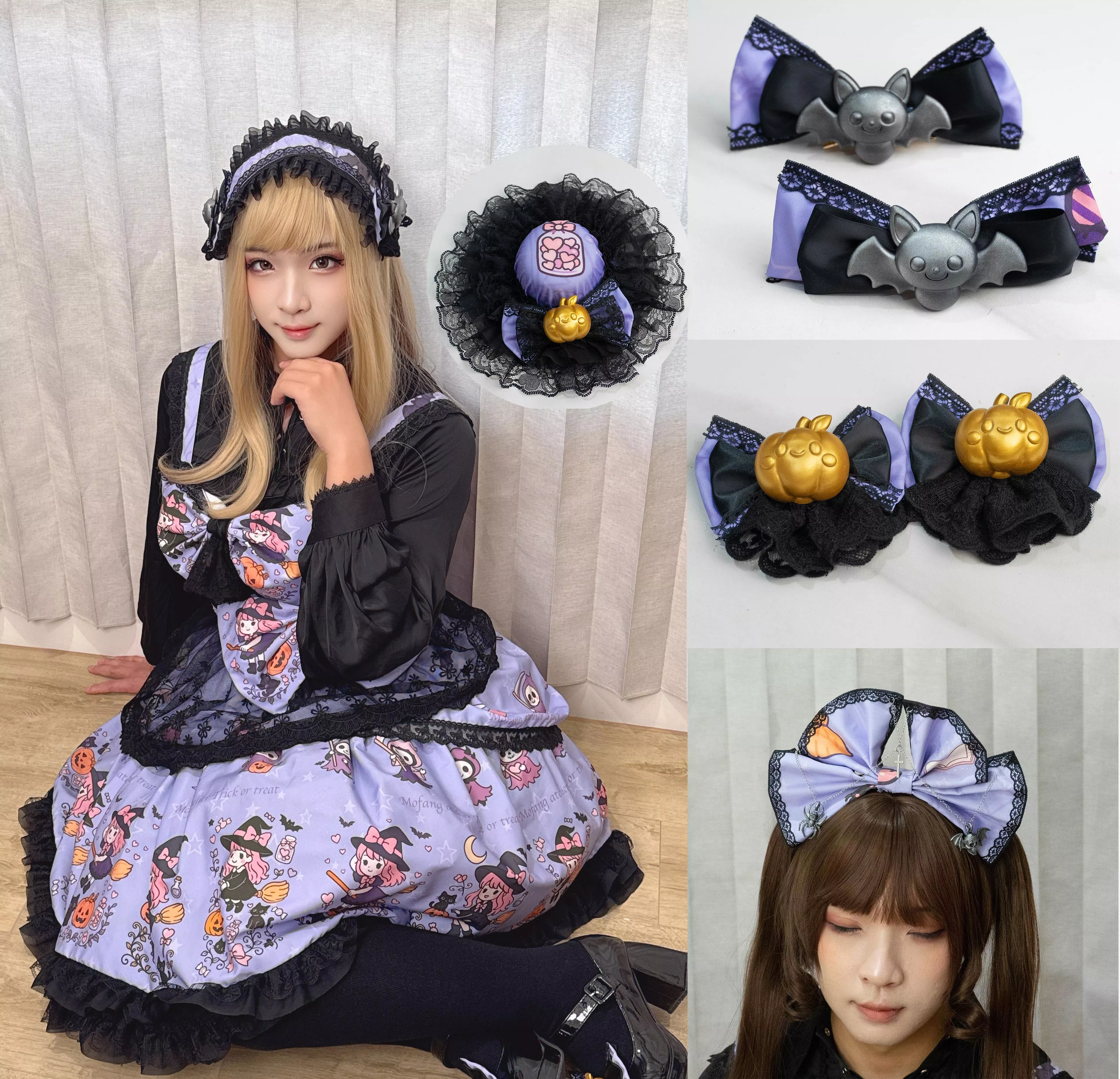 Enchanted Night JSK 被施了魔法的夜晚｜茉紡原創印花 Lolita JSK