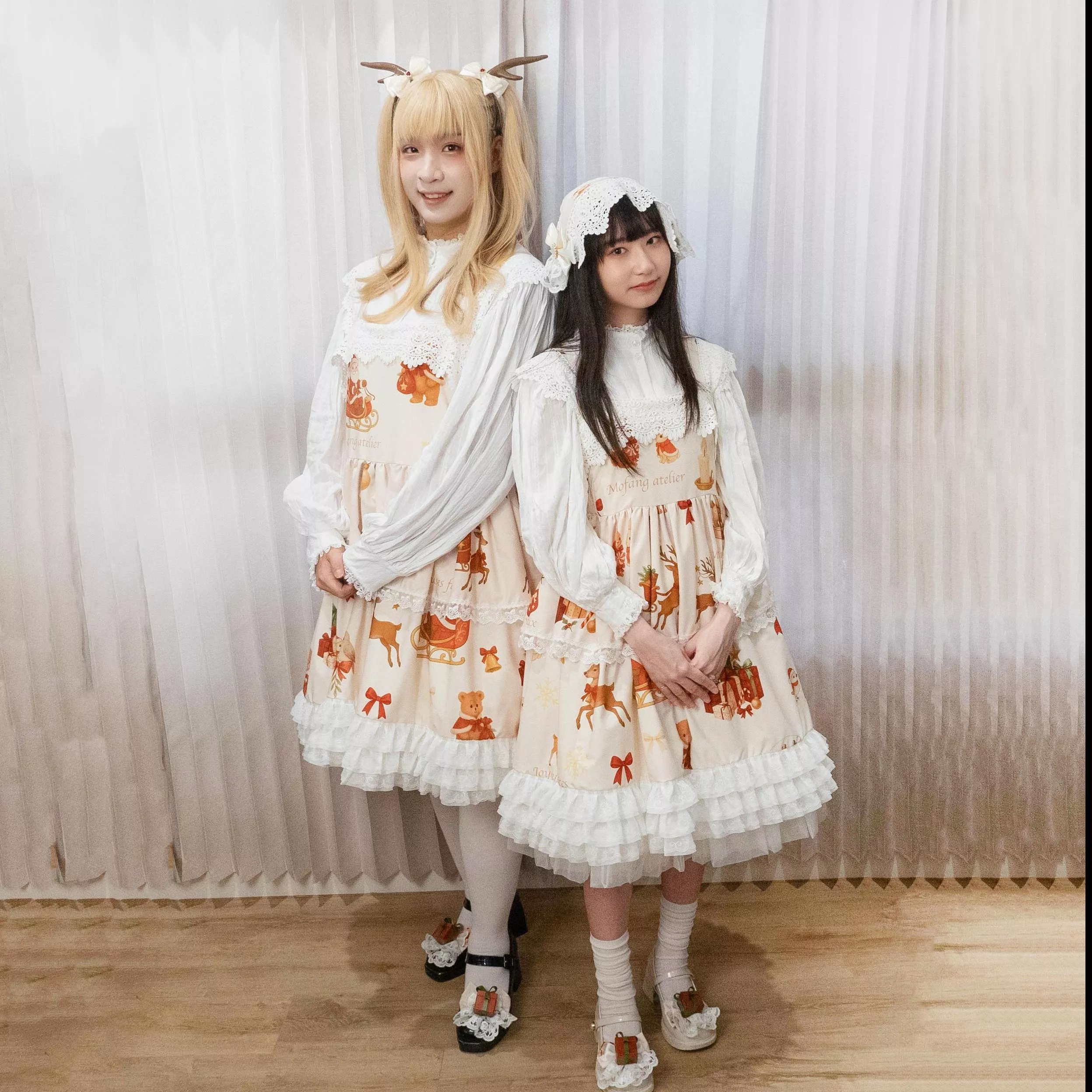 《Blanc de Noël》 白色聖誕 JSK 聖誕節特別款｜茉紡原創印花 Lolita JSK