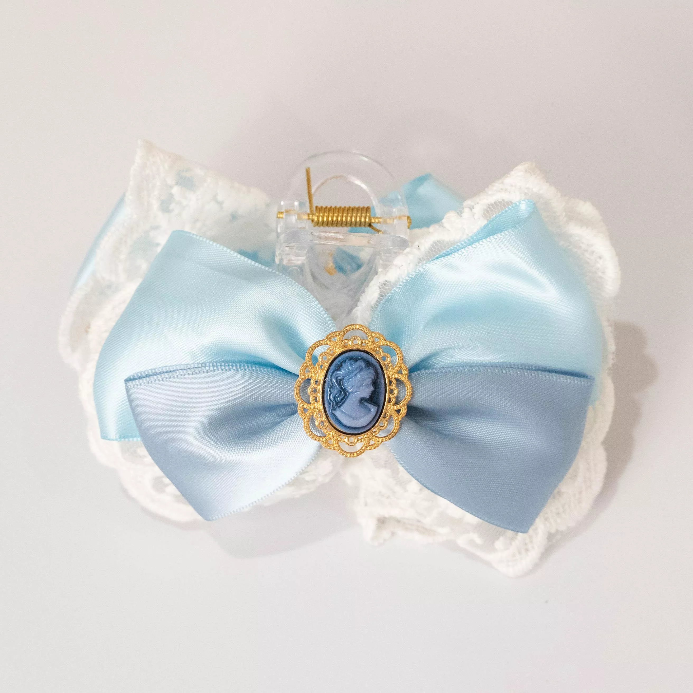 柔影肖像（靜藍） ｜茉紡 手作鯊魚夾