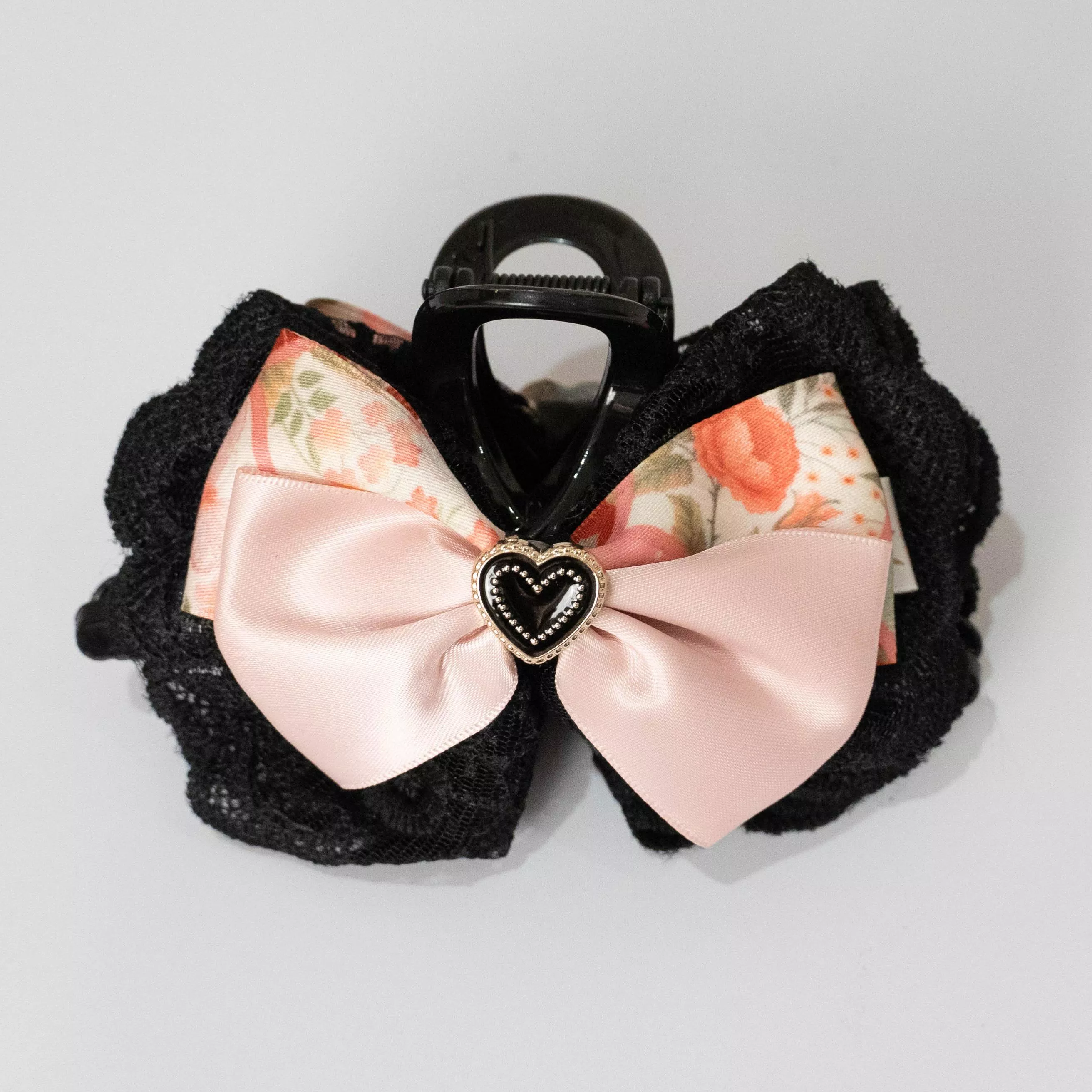 夜糖心｜蜜桃粉 ｜茉紡 手作鯊魚夾