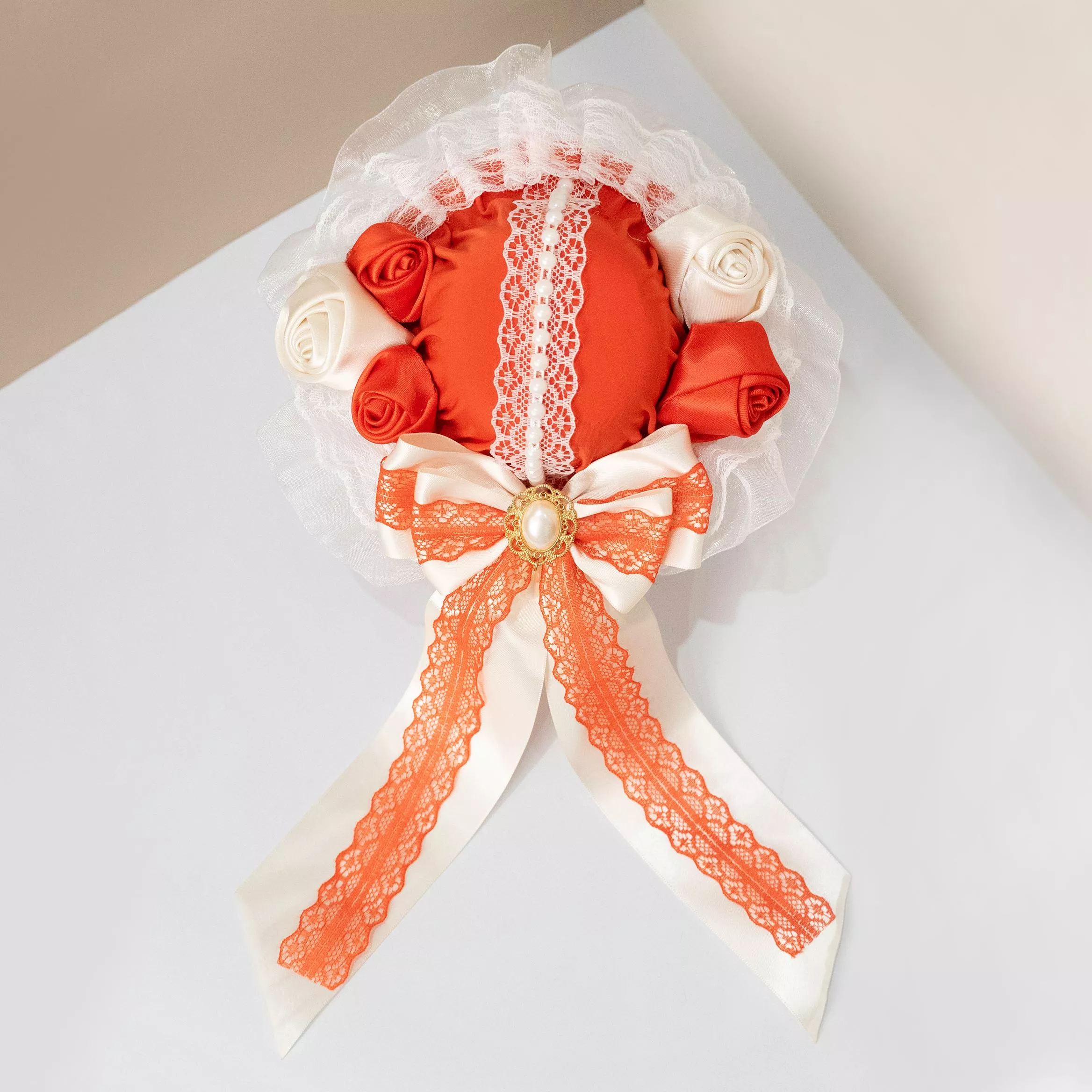 橘玫晨禮 小禮帽髮夾｜茉紡 手作小禮帽