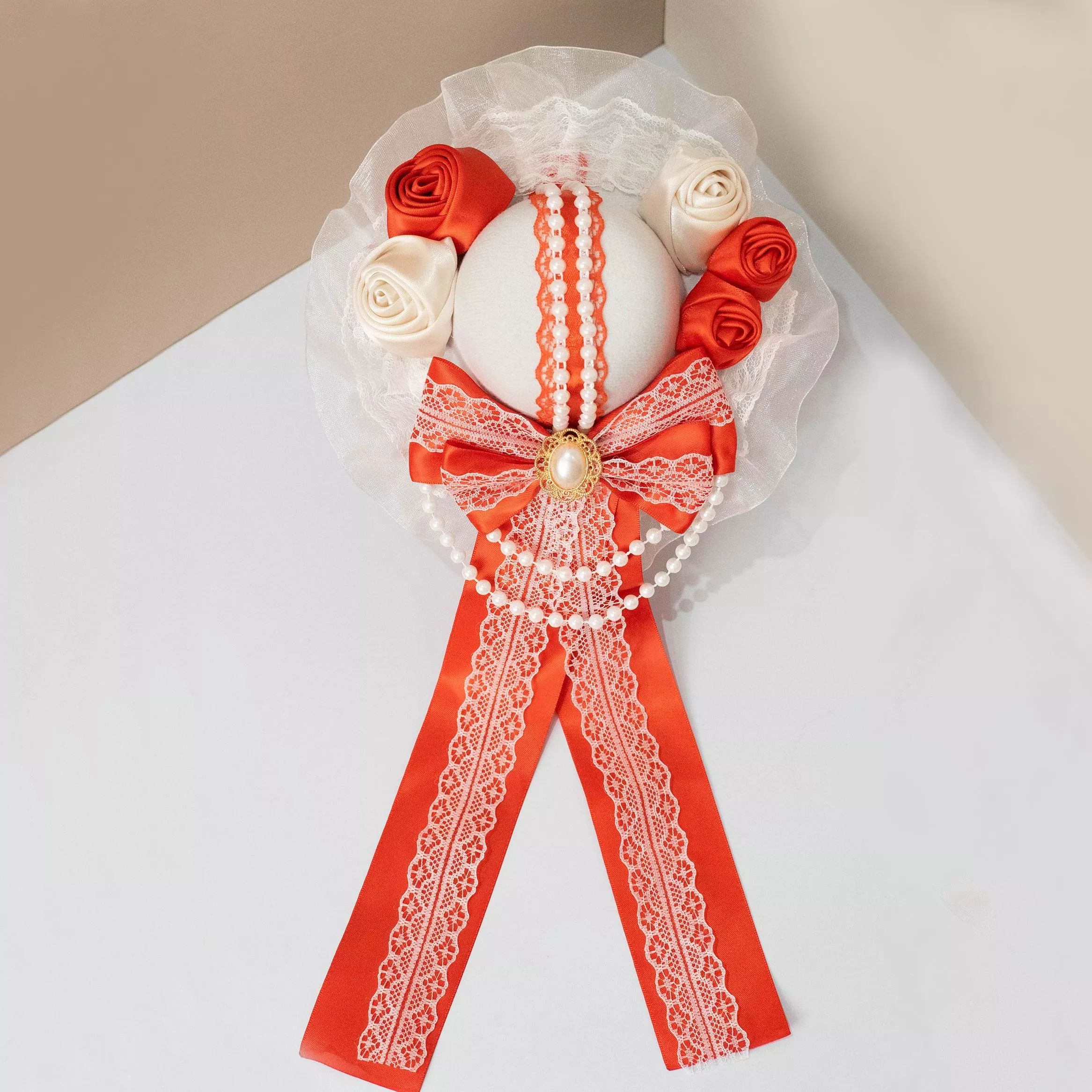 錦霞晨禮 小禮帽髮夾｜茉紡 手作小禮帽