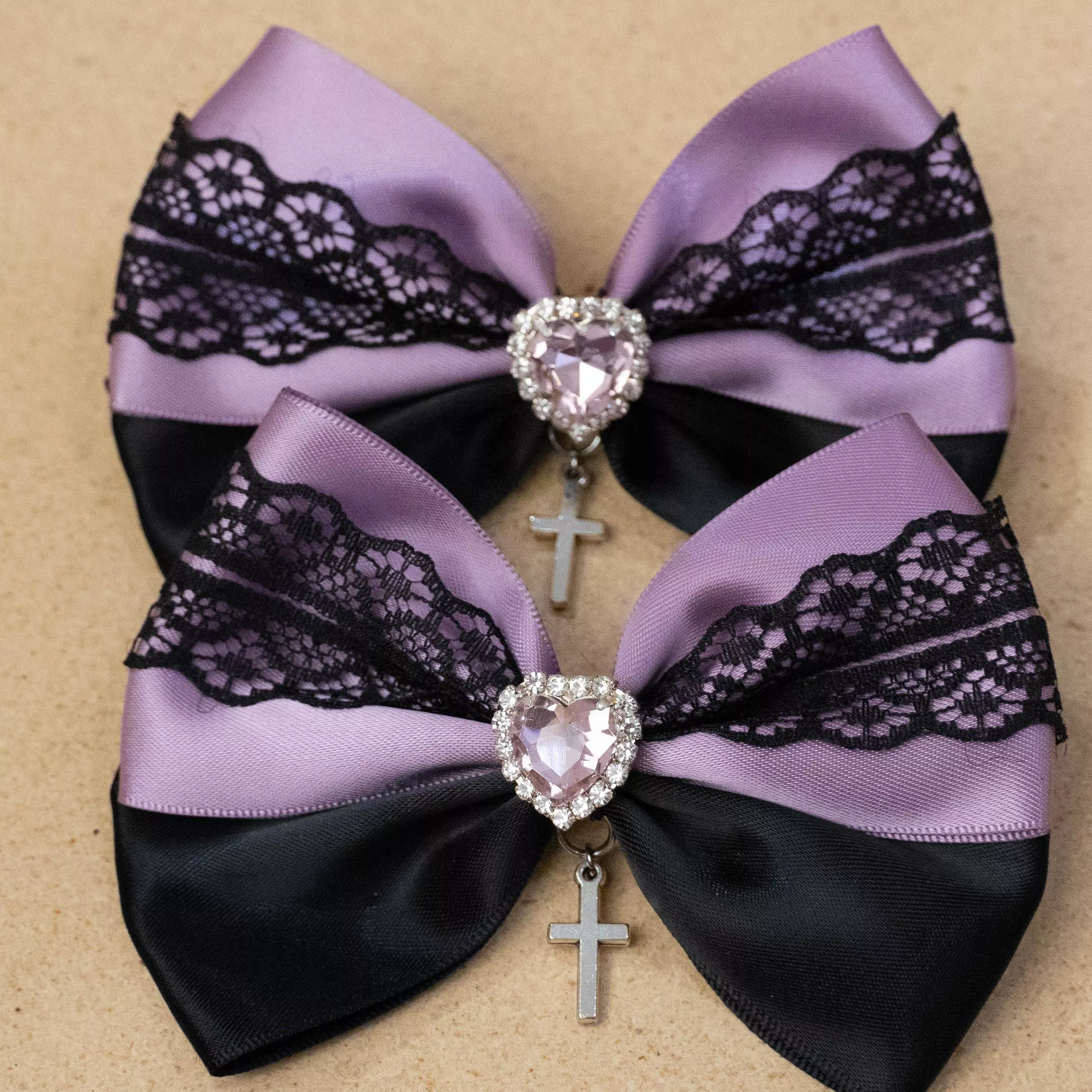 夜幕十字心｜茉紡 手作飾品