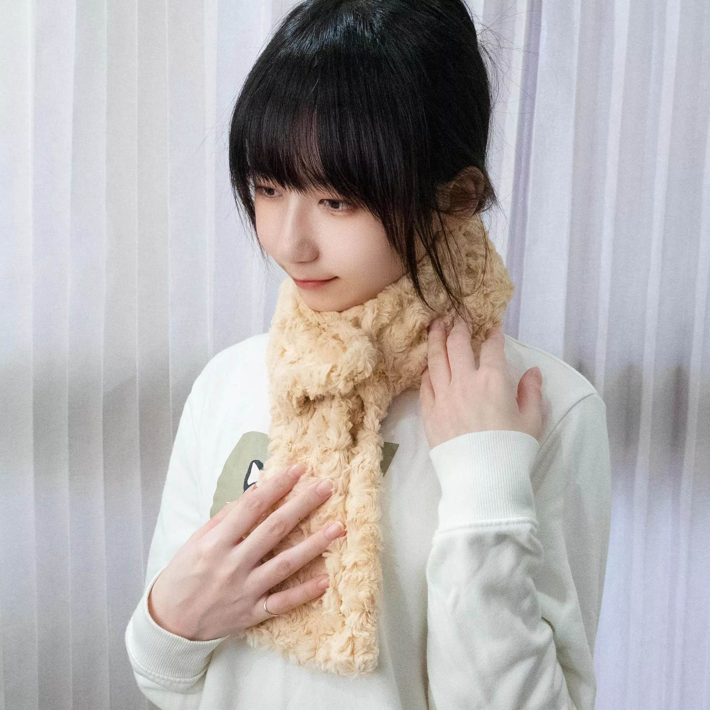 泰迪圍巾｜茉紡 手作