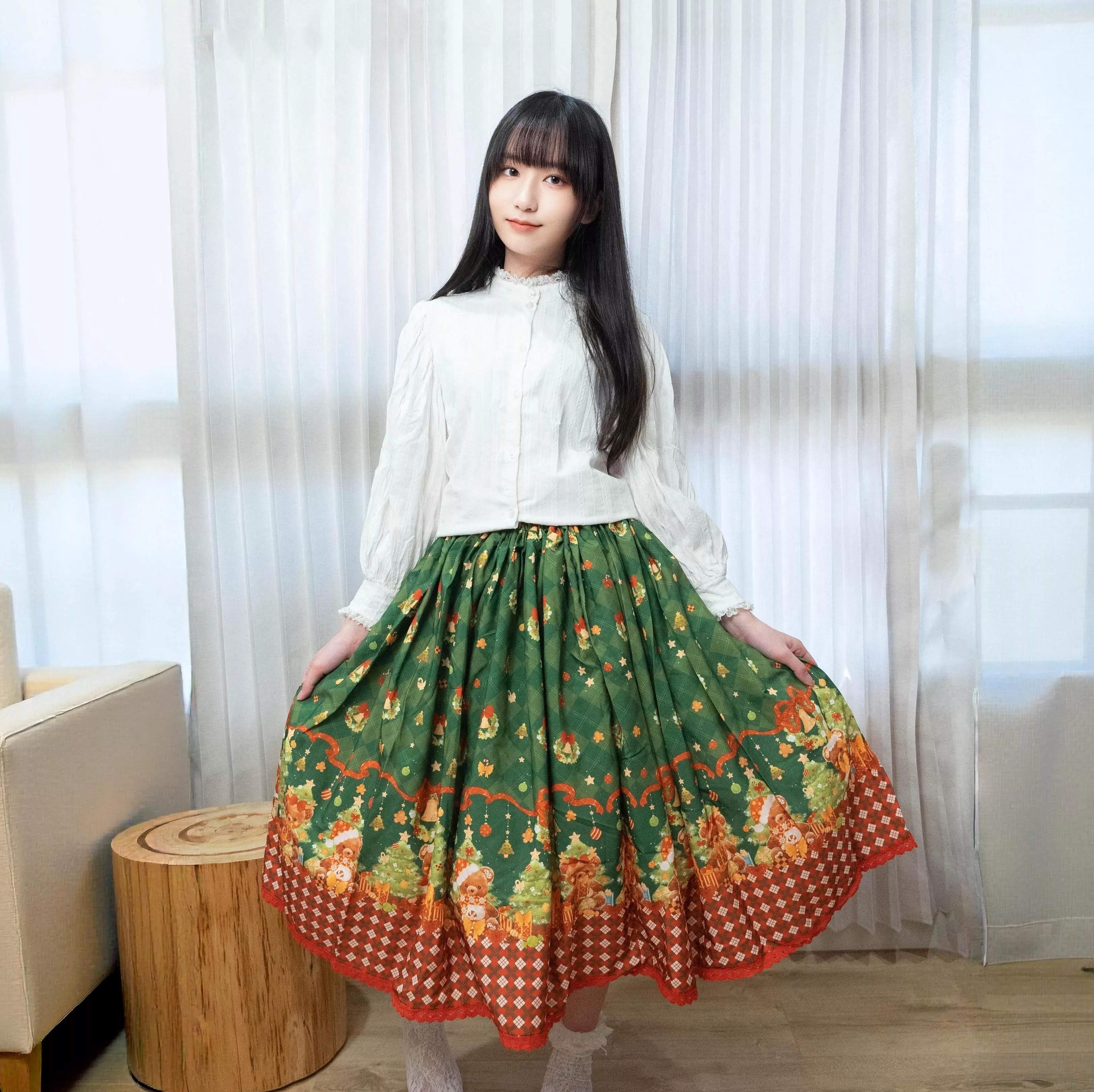 聖誕泰迪-綠｜茉紡 手作SK