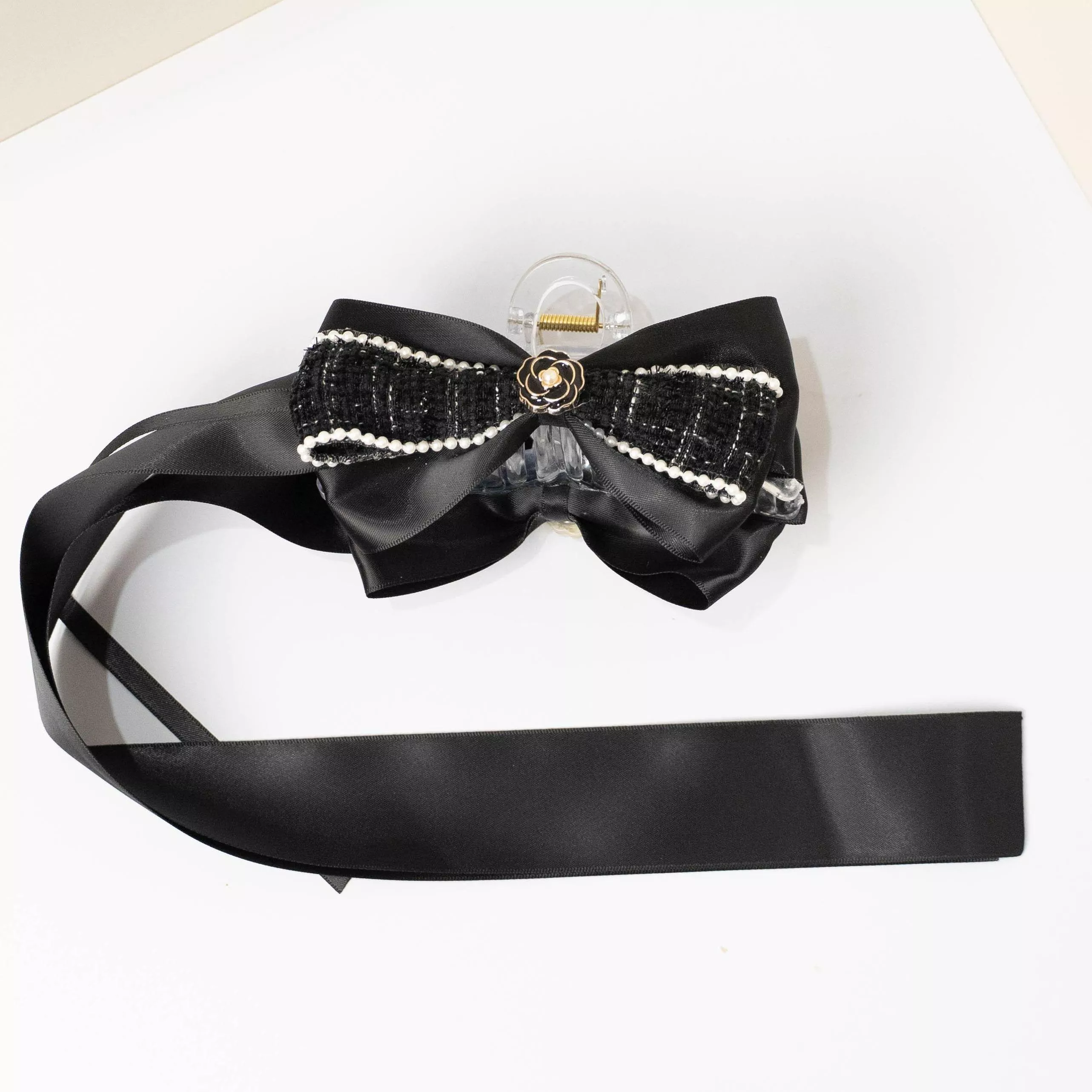 《夜香織影》小香風 ｜茉紡 手作 飄帶鯊魚夾