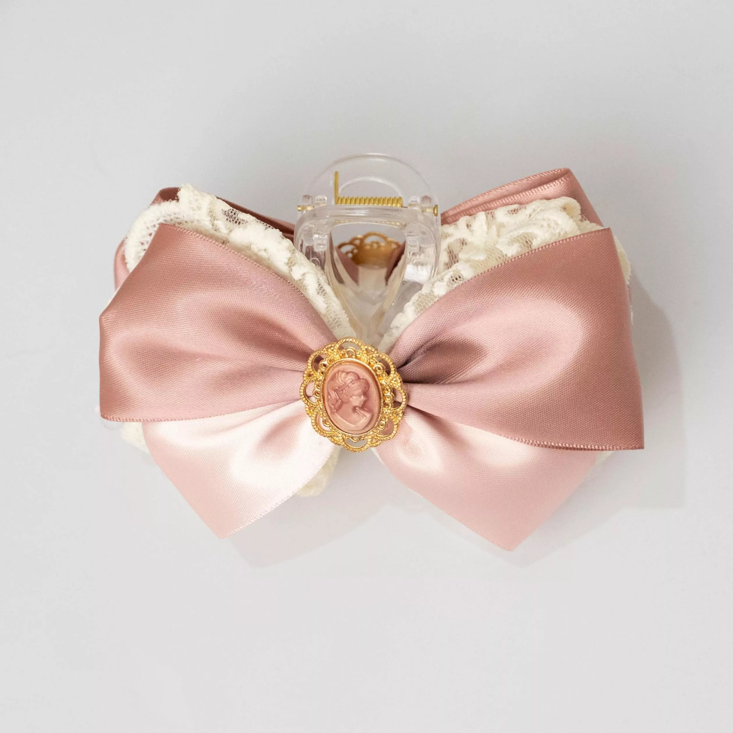 柔影肖像（霧粉） ｜茉紡 手作鯊魚夾