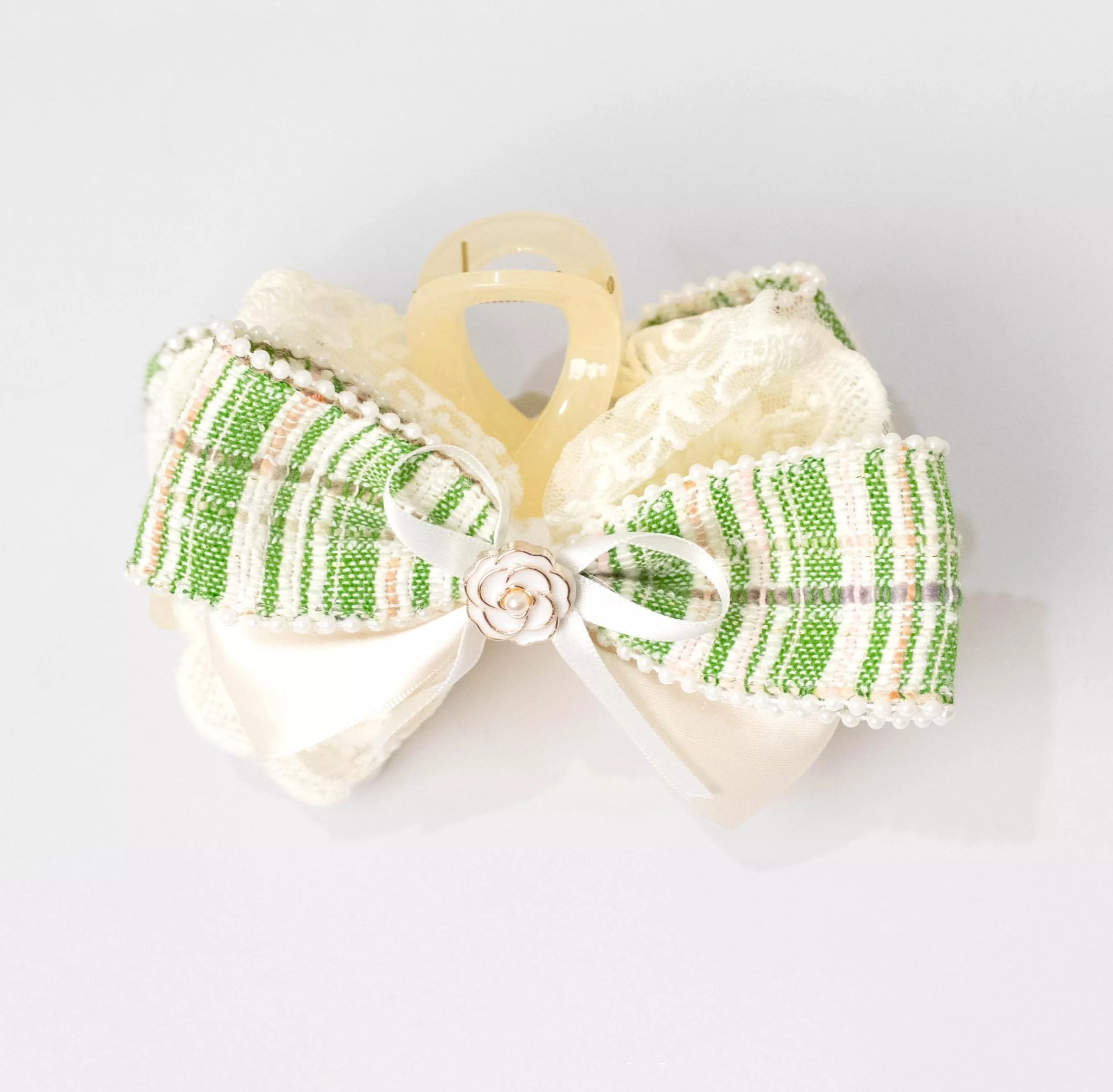 香語花影（青綠） ｜茉紡 手作鯊魚夾