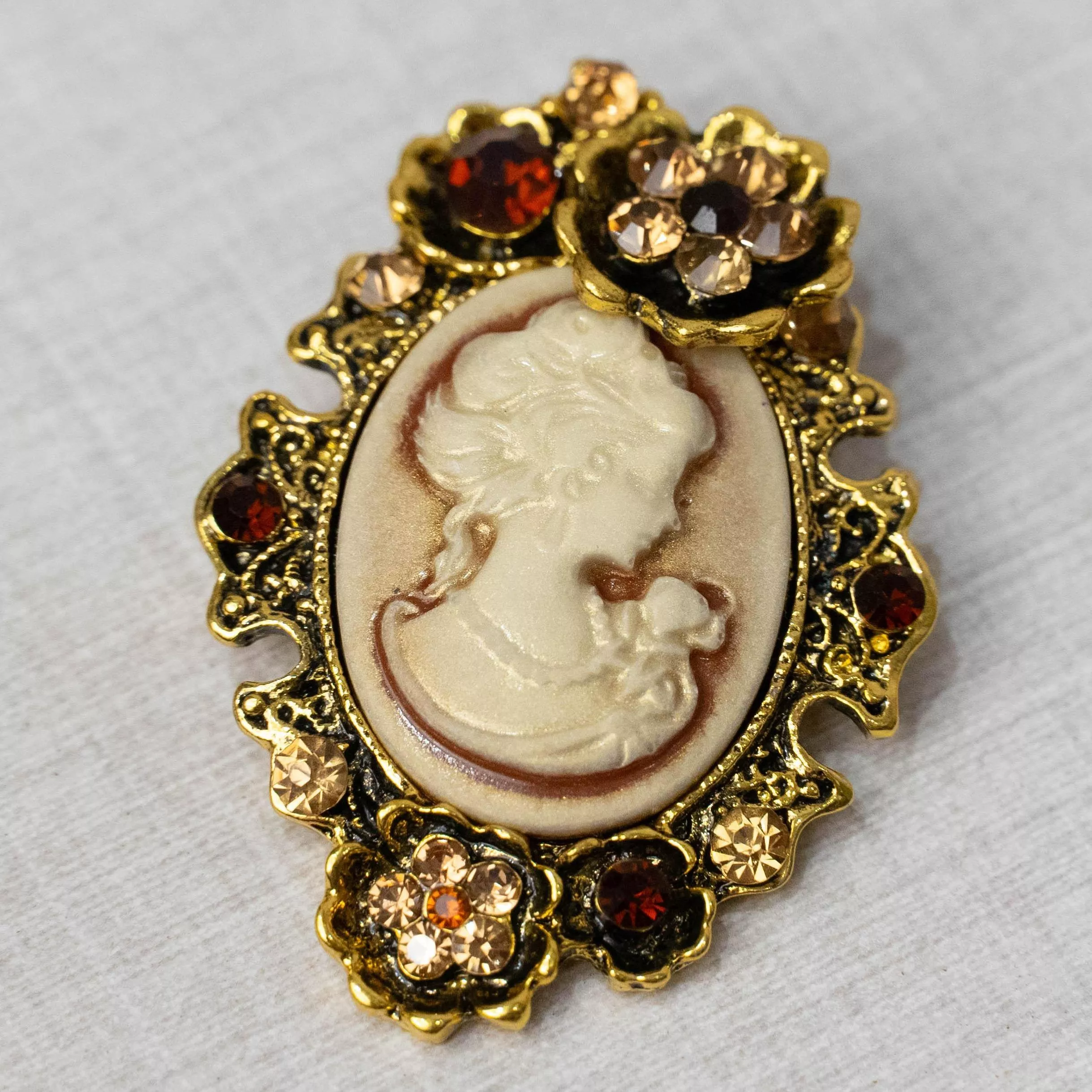 復刻花影（夕陽） 肖像胸針｜茉紡選品