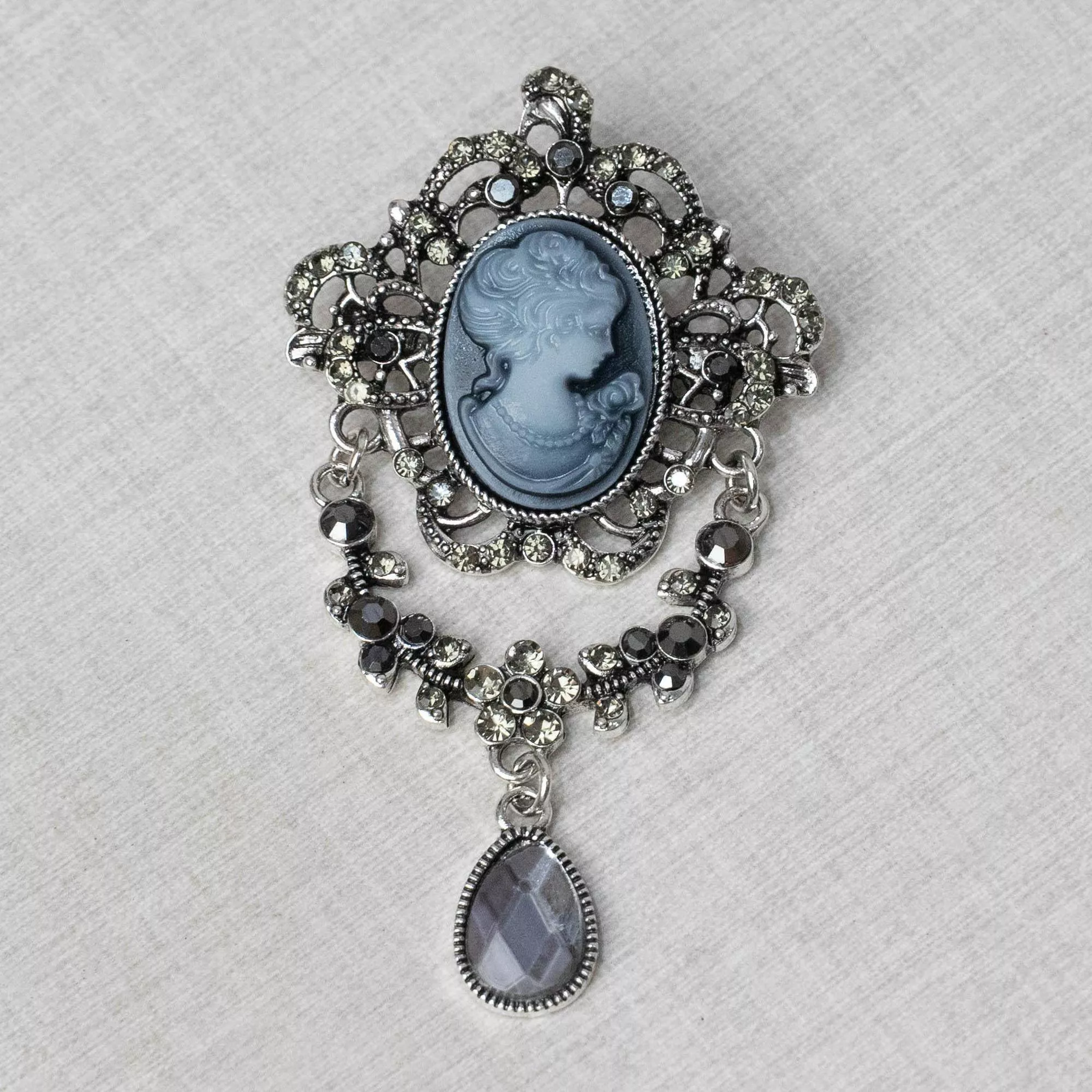 流光垂影（晨昏）肖像胸針｜茉紡選品