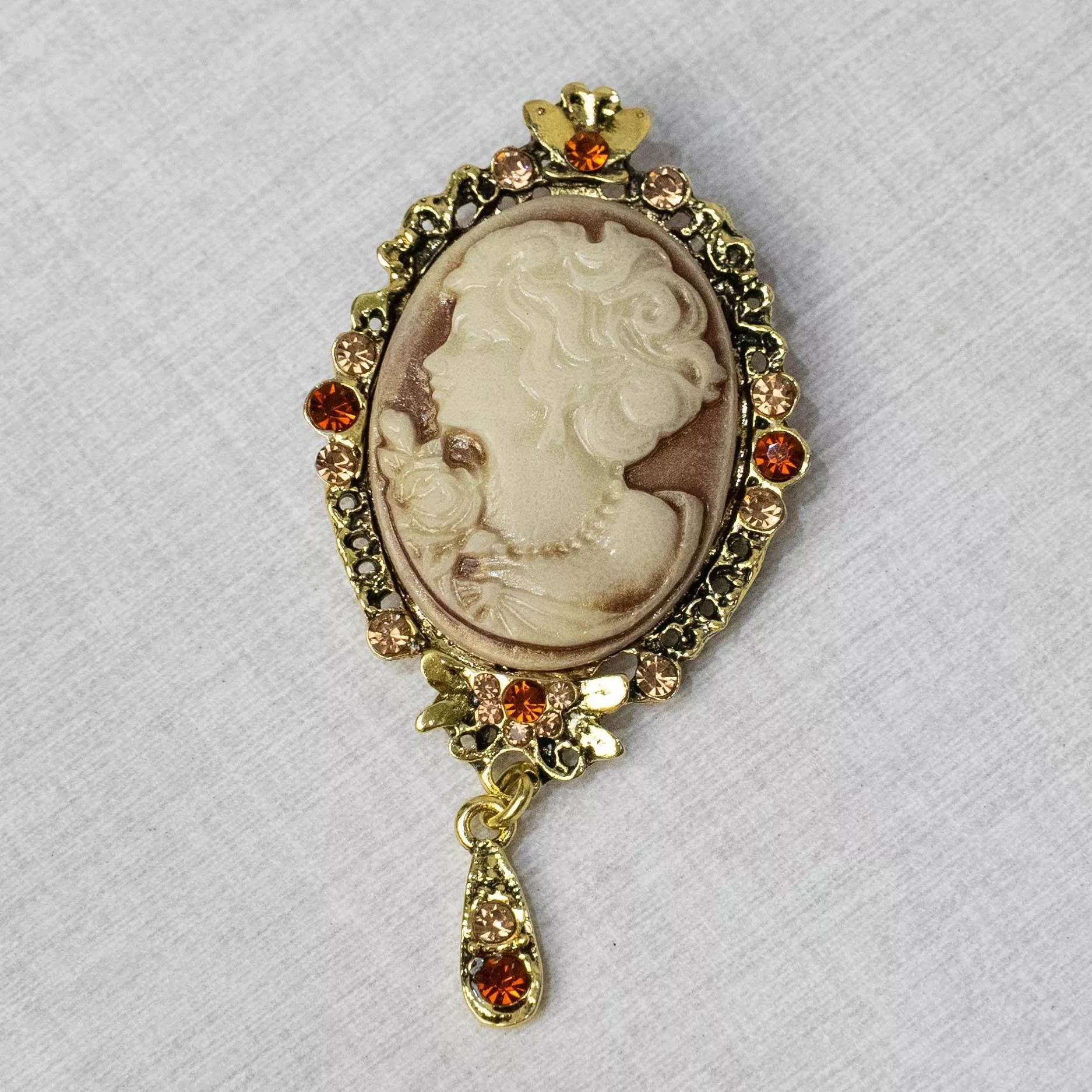 暖影古典 （夕陽） 肖像胸針｜茉紡選品