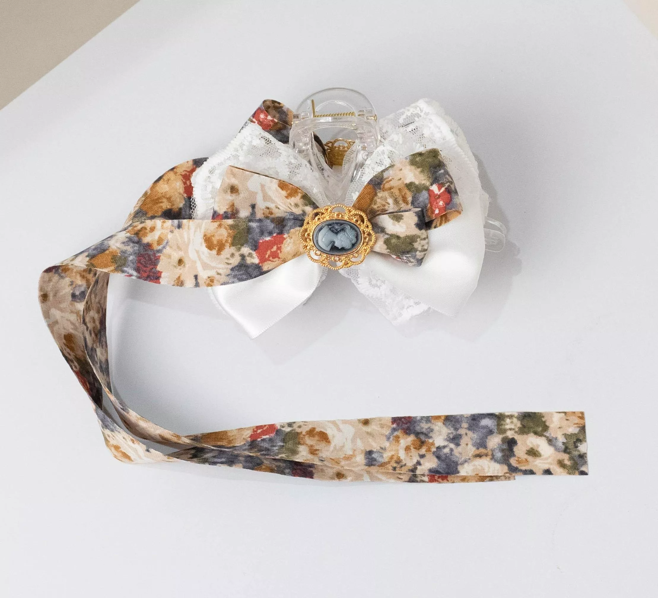 香語花影（晨昏）｜茉紡 手作 飄帶鯊魚夾