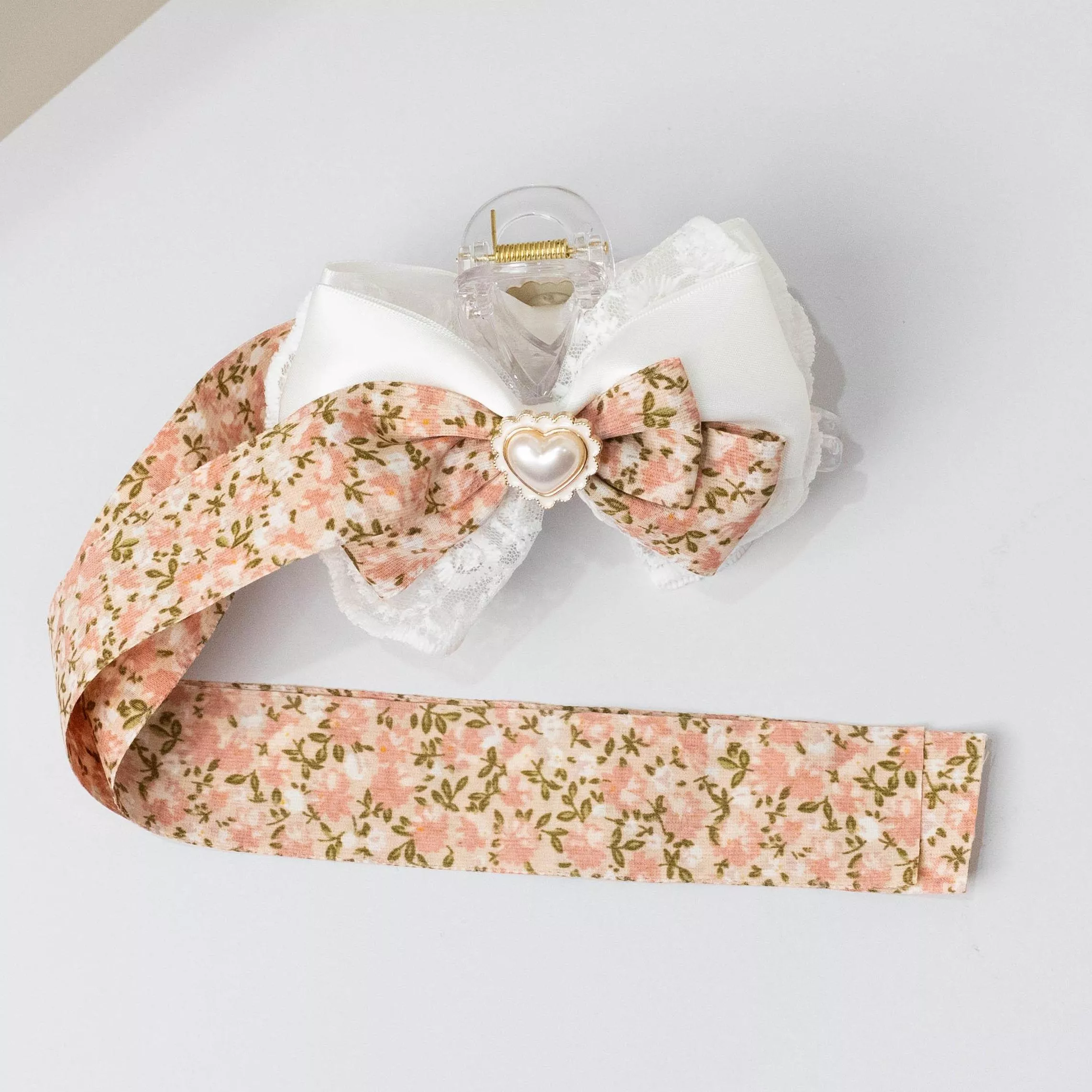 花間詩集（粉） ｜茉紡 手作 飄帶鯊魚夾