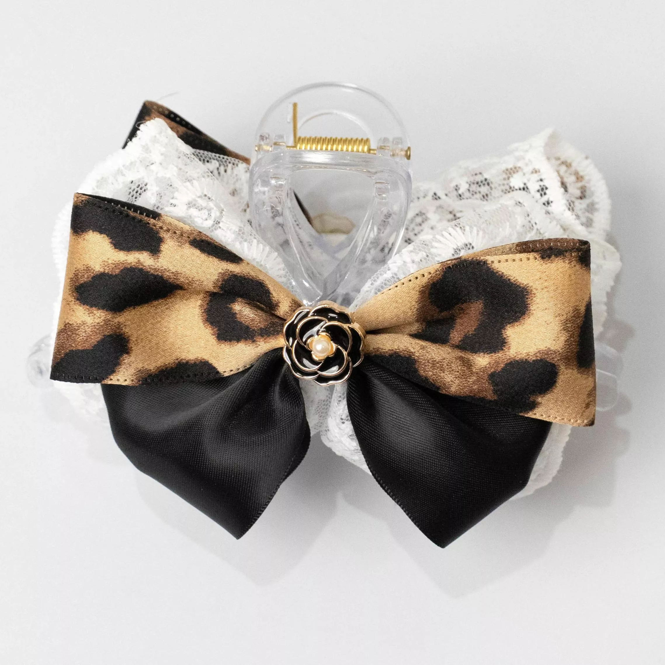 野序流光（黑） ｜茉紡 手作鯊魚夾