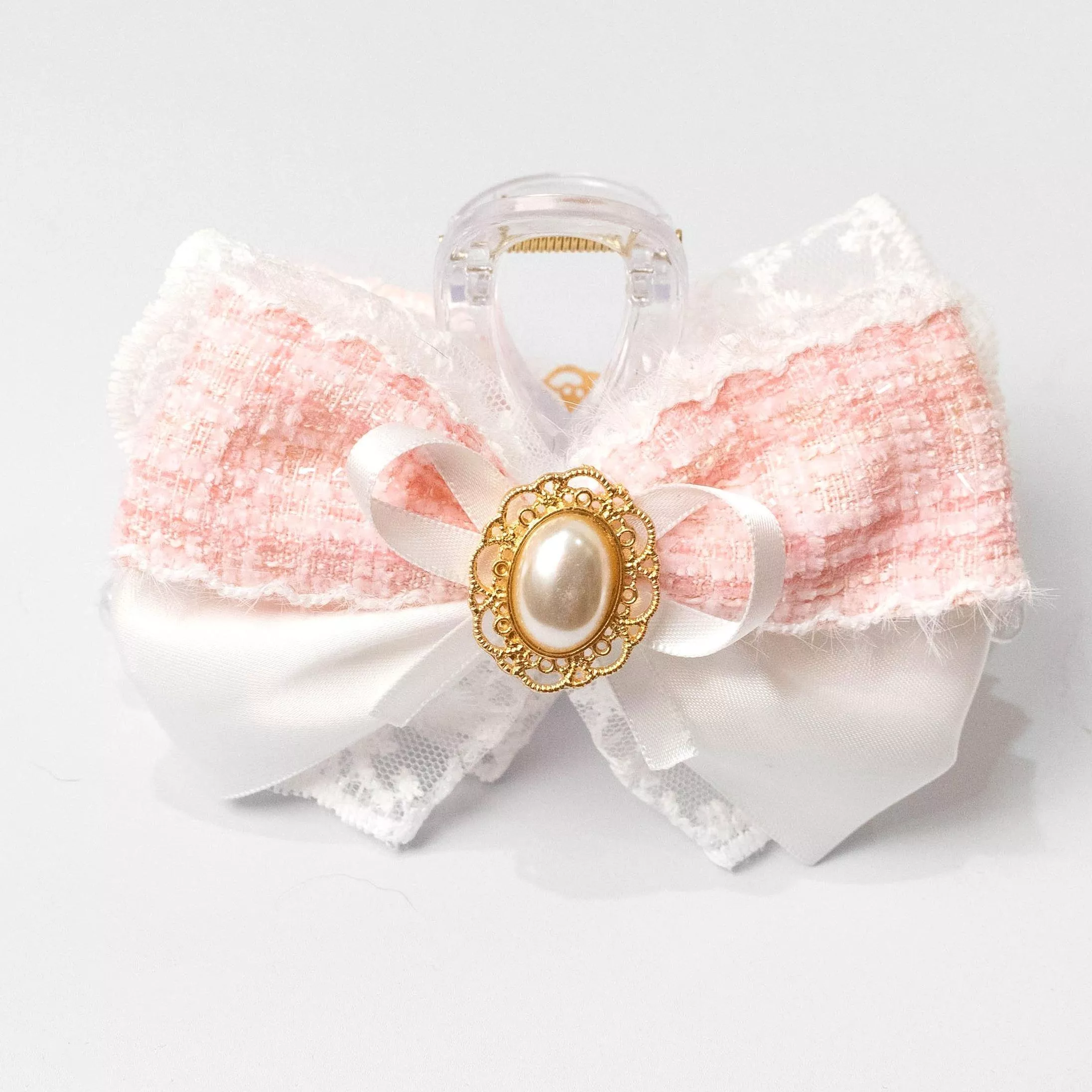 織光花語 （粉珍） ｜茉紡 手作鯊魚夾