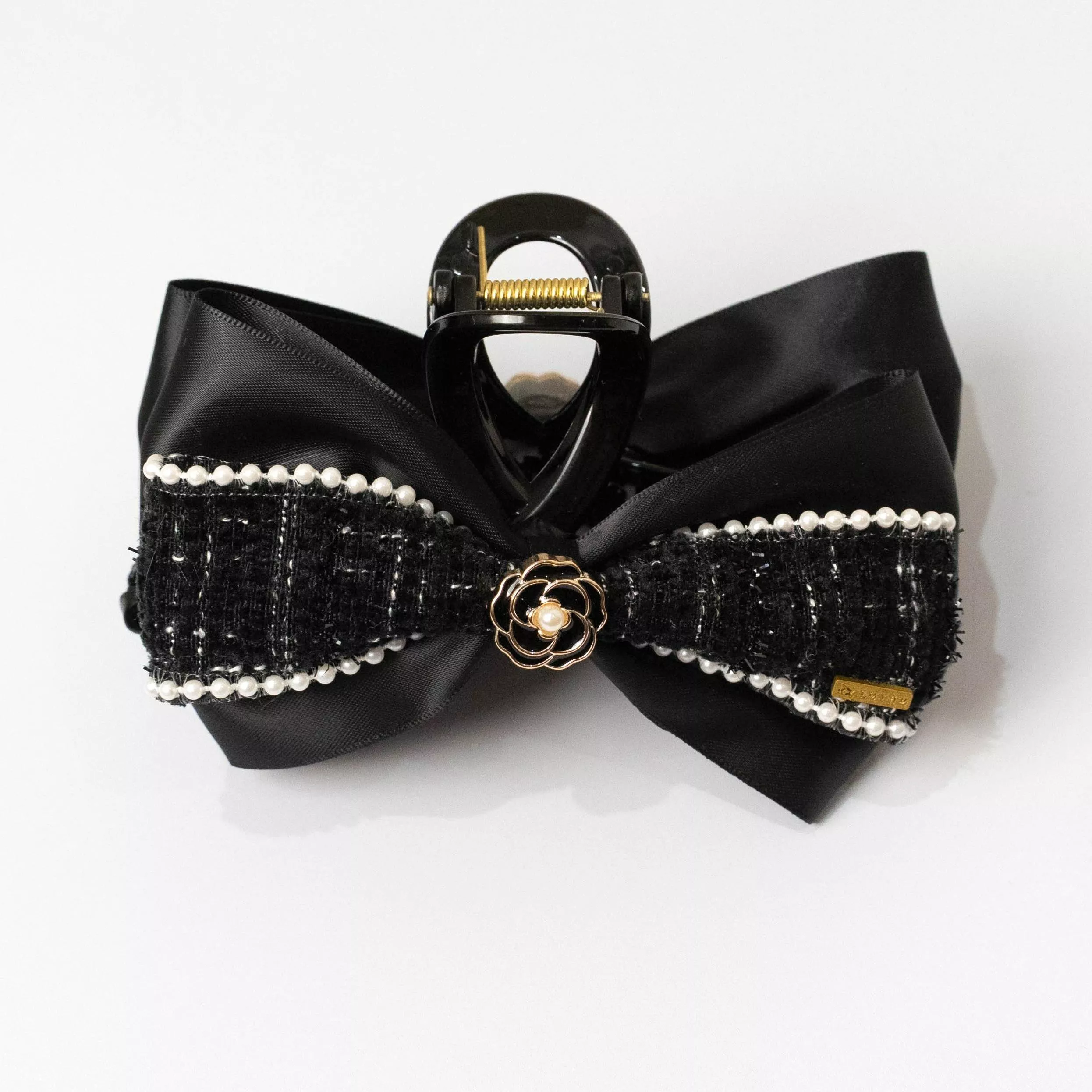 經典小香風 商標款 ｜茉紡 手作鯊魚夾