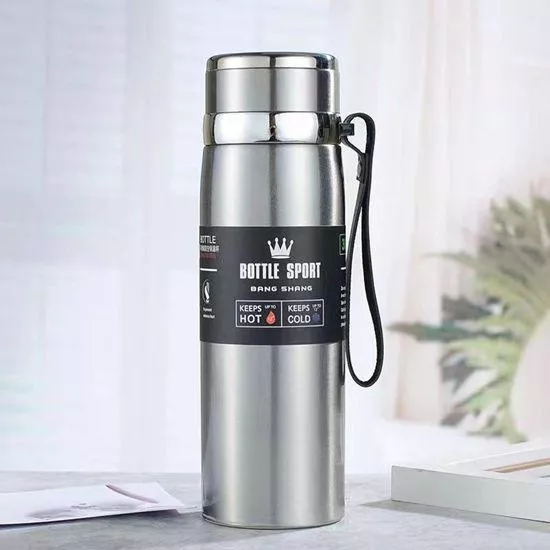 【304材質】智能感測LED數字顯示溫度 真空不锈鋼保溫瓶 ( 800ml )
