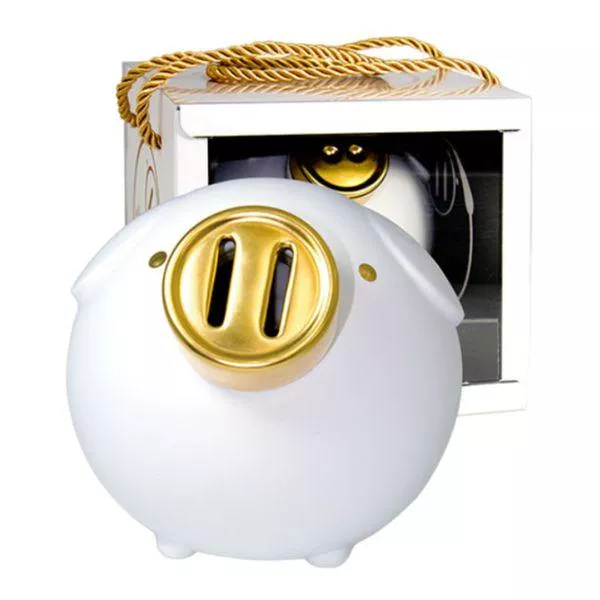 【典藏陶瓷】己亥年 2019年 十二生肖系列(豬) 金圓滿-撲滿豬 500ml