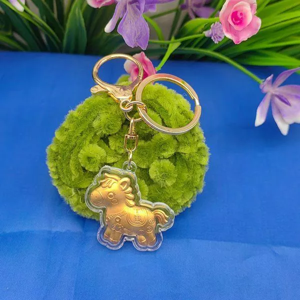 【2026年 丙午年】招財金馬鑰匙圈 / 掛飾繩 馬上有錢