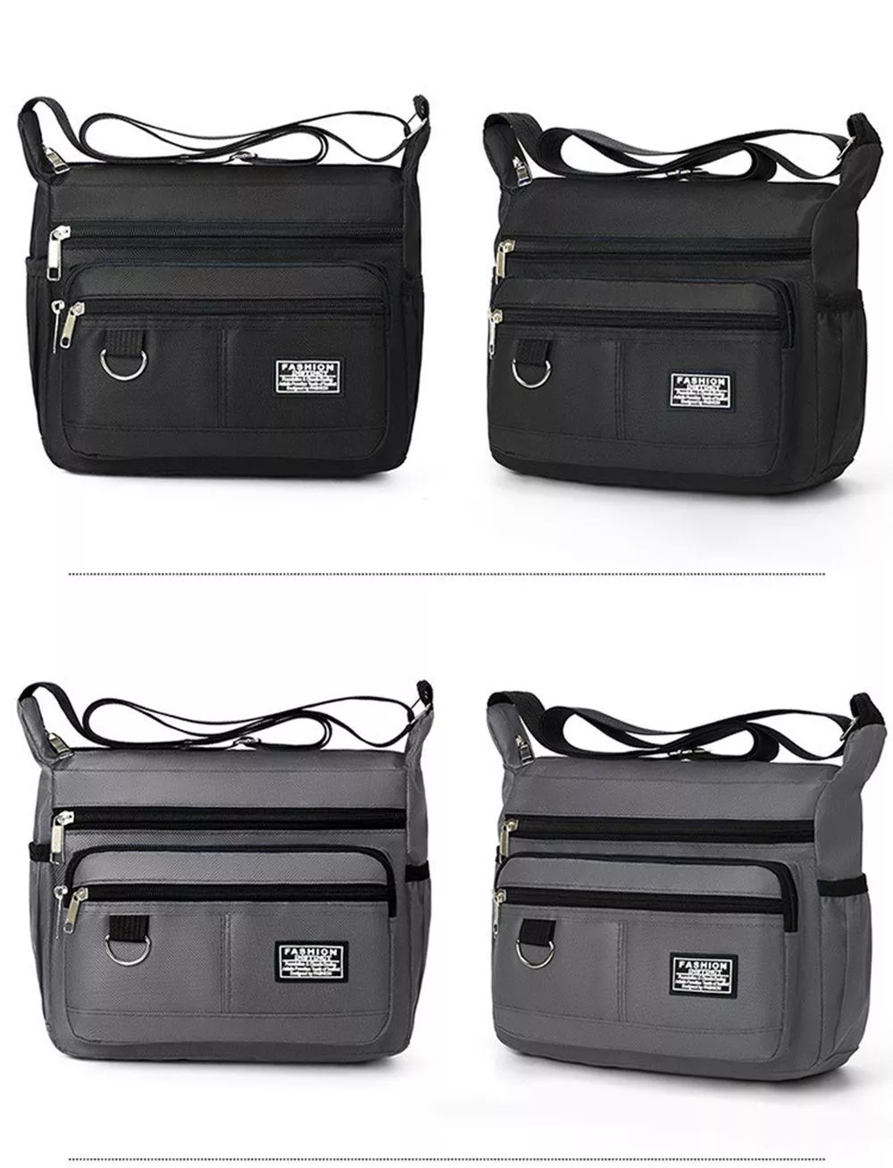 【時尚穿搭】新款大容量單肩包男士韓版休閒牛津布包 男包斜跨包 多口袋側背包