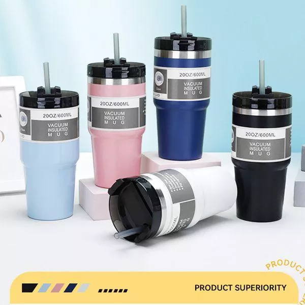 【304材質 890ml】大容量不锈鋼汽車杯 雙層保溫杯 車用保冷冰霸杯