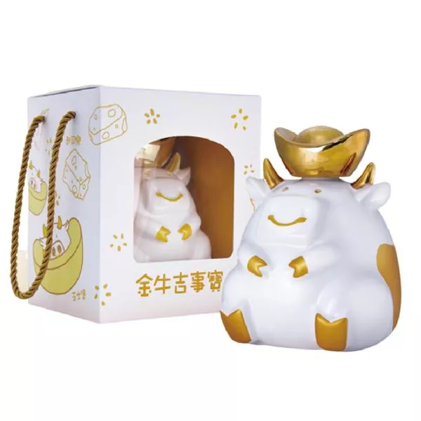 【典藏陶瓷】辛丑年 2021年 十二生肖系列(牛) 金牛吉事寶 500ml