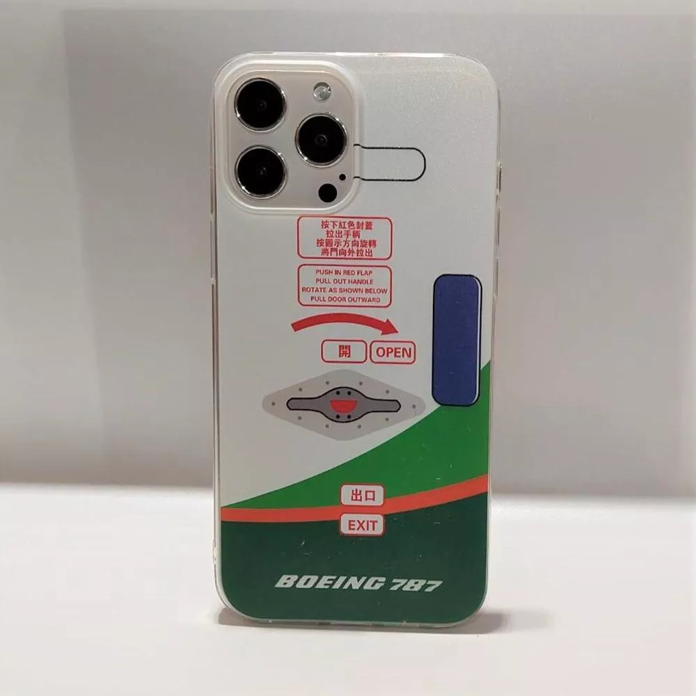 iPhone【透明白軟殼】787 完美比例、航空迷必收藏手機殼