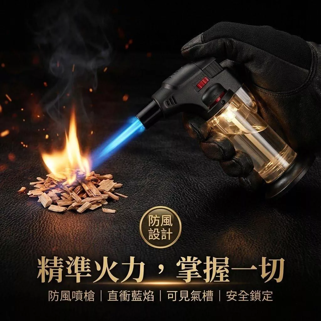 噴槍打火機 雪茄打火機 噴燈 直衝打火機 調酒裝飾 噴火槍 高溫噴槍 防風打火機 料理噴槍 雪茄噴槍【VR22】