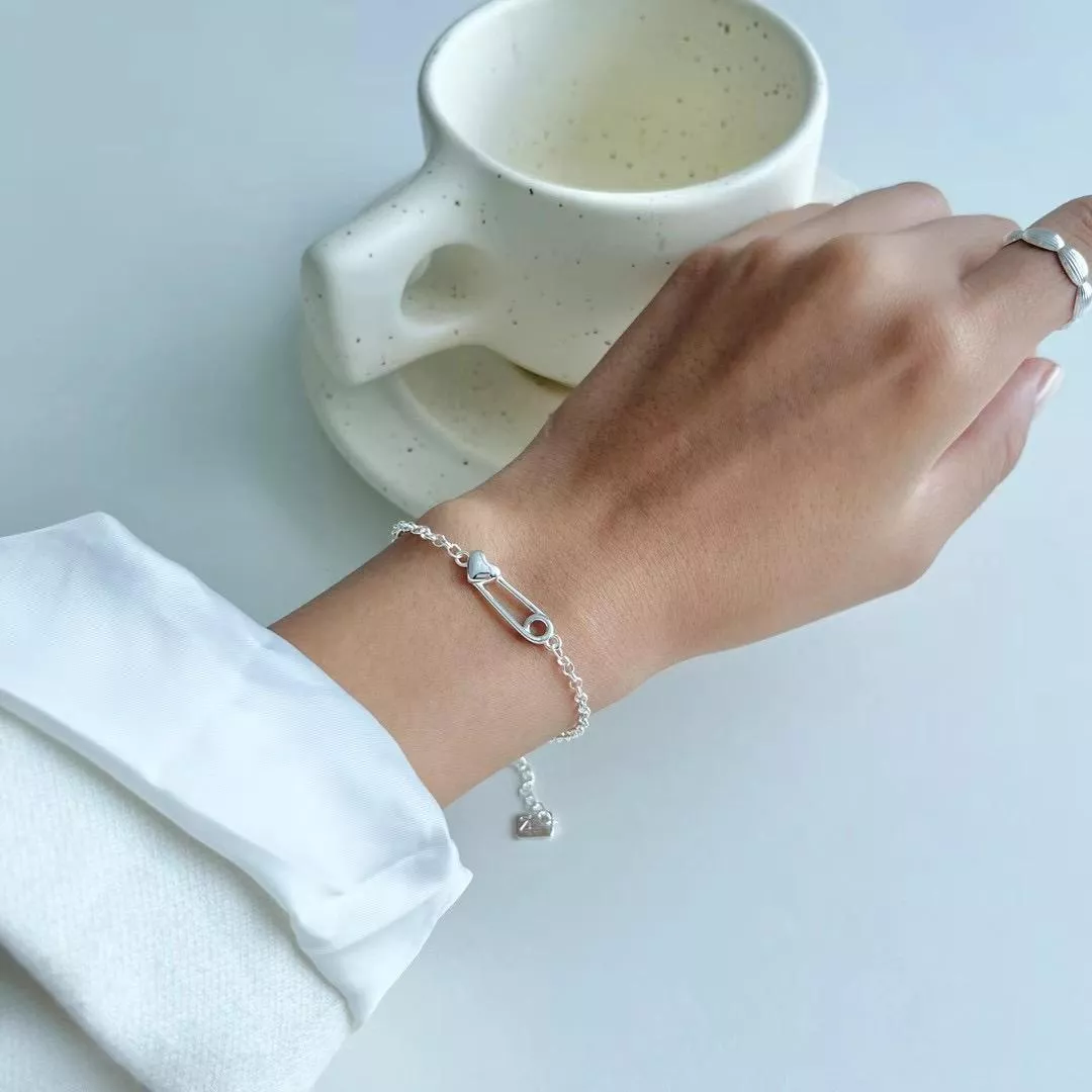 愛心迴紋針手鍊|愛你